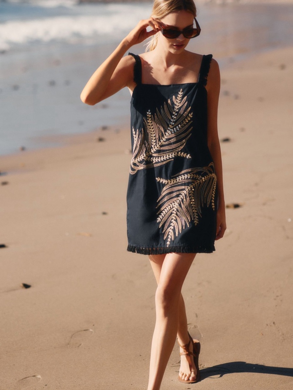 The Sariah Fringe Mini Dress NWT